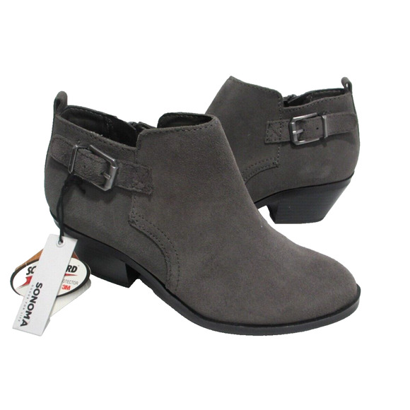 Sonoma Shoes - NEW Sonoma Giana Gray Leather Ankle Boots Womens 7.5M